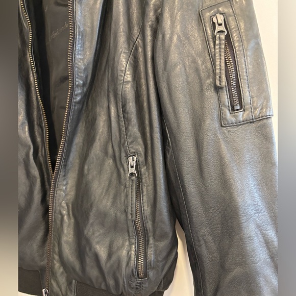Norwegian leather bomber jacket - Picture 3 of 7